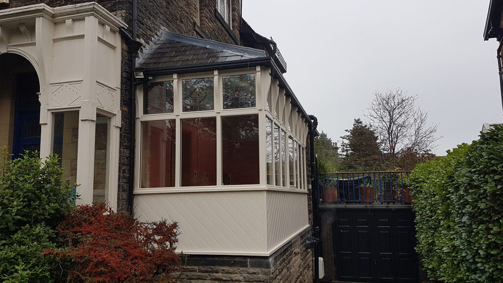 Sapele wood sunroom